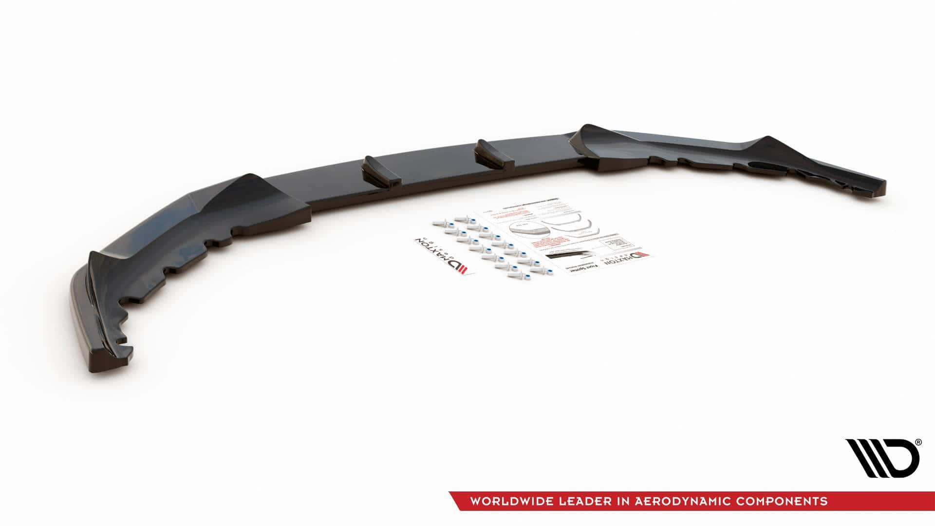 MAXTON DESIGN - Spoiler pod Predný náraznik V.1 vhodné pre BMW 5 G30 Facelift M-Pack , Čierny lesk – Obrázok 5