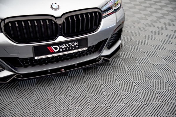 MAXTON DESIGN - Spoiler pod Predný náraznik V.1 vhodné pre BMW 5 G30 Facelift M-Pack , Čierny lesk – Obrázok 3