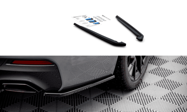 MAXTON DESIGN - Bočné difúzory zadného náraznika vhodné pre BMW 5 G30 Facelift M-Pack , Čierny lesk ,