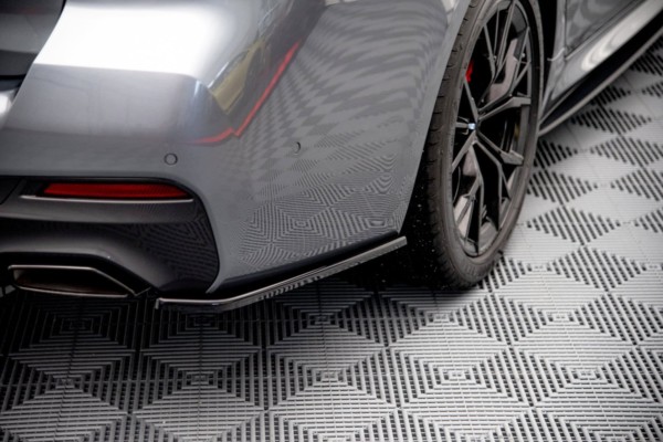 MAXTON DESIGN - Bočné difúzory zadného náraznika vhodné pre BMW 5 G30 Facelift M-Pack , Čierny lesk , – Obrázok 3