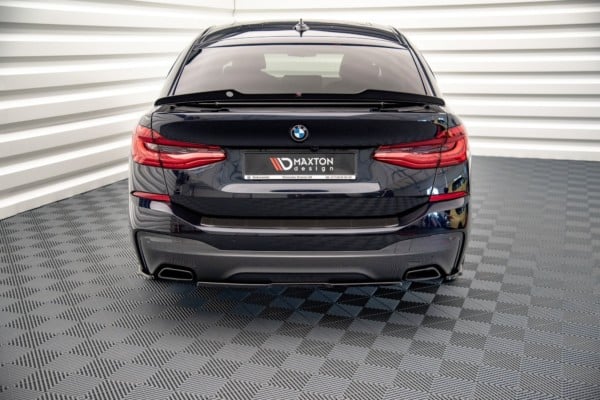 MAXTON DESIGN - Bočné difúzory zadného náraznika for vhodné pre BMW 6 GT G32 M-Pack , Čierny lesk , – Obrázok 3