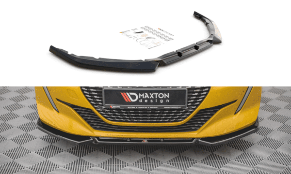 MAXTON DESIGN - Spoiler pod Predný náraznik   V.1 Peugeot 208 Mk2 , Čierny lesk 


,