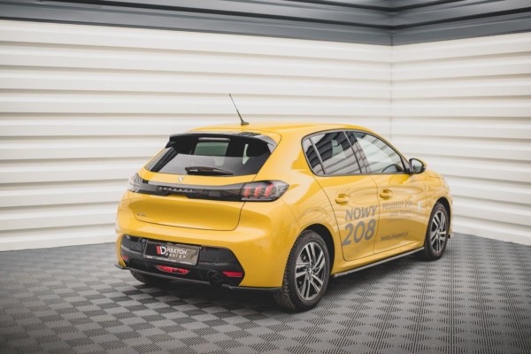 MAXTON DESIGN - Bočné difúzory zadného náraznika Peugeot 208 Mk2 , Čierny lesk , – Obrázok 2