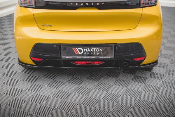 MAXTON DESIGN - Bočné difúzory zadného náraznika Peugeot 208 Mk2 , Čierny lesk , – Obrázok 3