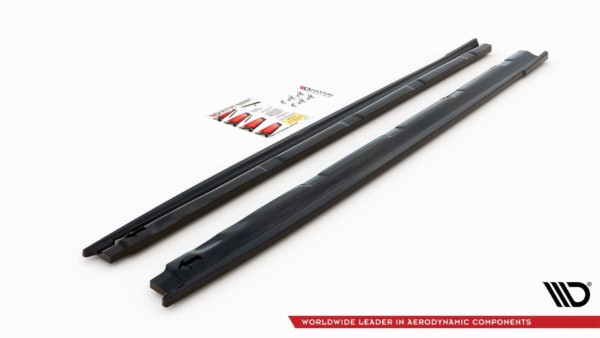 MAXTON DESIGN - Lišty pod prahy Peugeot 208 Mk2 , Čierny lesk – Obrázok 5