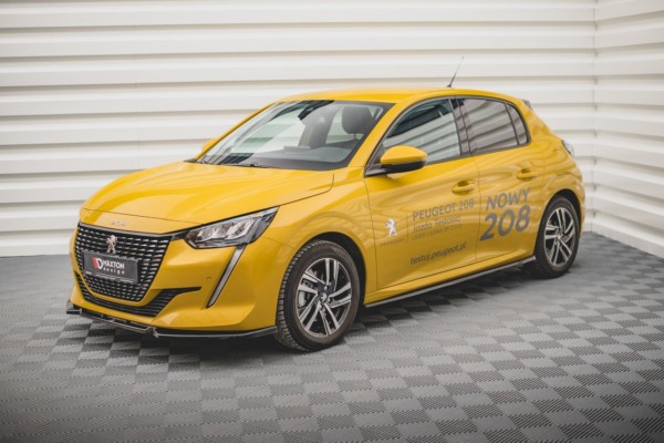 MAXTON DESIGN - Lišty pod prahy Peugeot 208 Mk2 , Čierny lesk – Obrázok 2