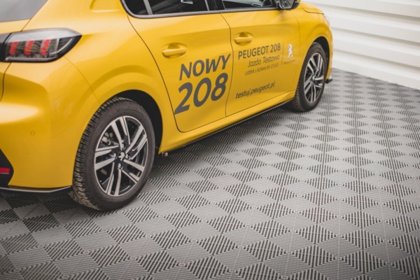 MAXTON DESIGN - Lišty pod prahy Peugeot 208 Mk2 , Čierny lesk – Obrázok 3