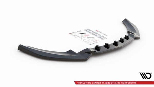 MAXTON DESIGN - Spoiler pod Predný náraznik   Mercedes-Benz C W205 , Čierny lesk – Obrázok 4