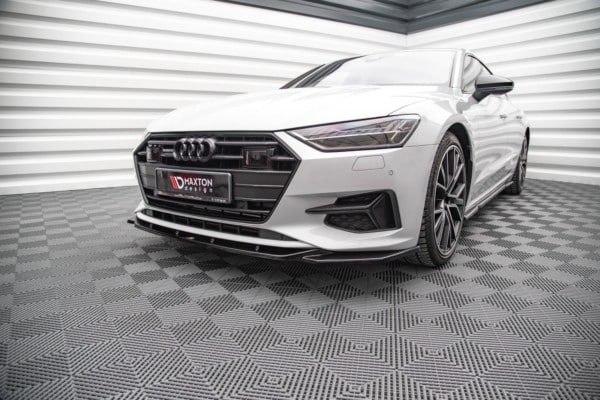 MAXTON DESIGN - Spoiler pod Predný náraznik V.1 Audi A7 C8 , Čierny lesk – Obrázok 2