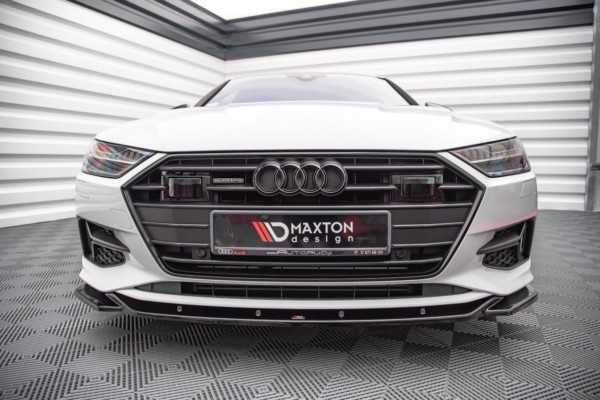 MAXTON DESIGN - Spoiler pod Predný náraznik V.1 Audi A7 C8 , Čierny lesk – Obrázok 3