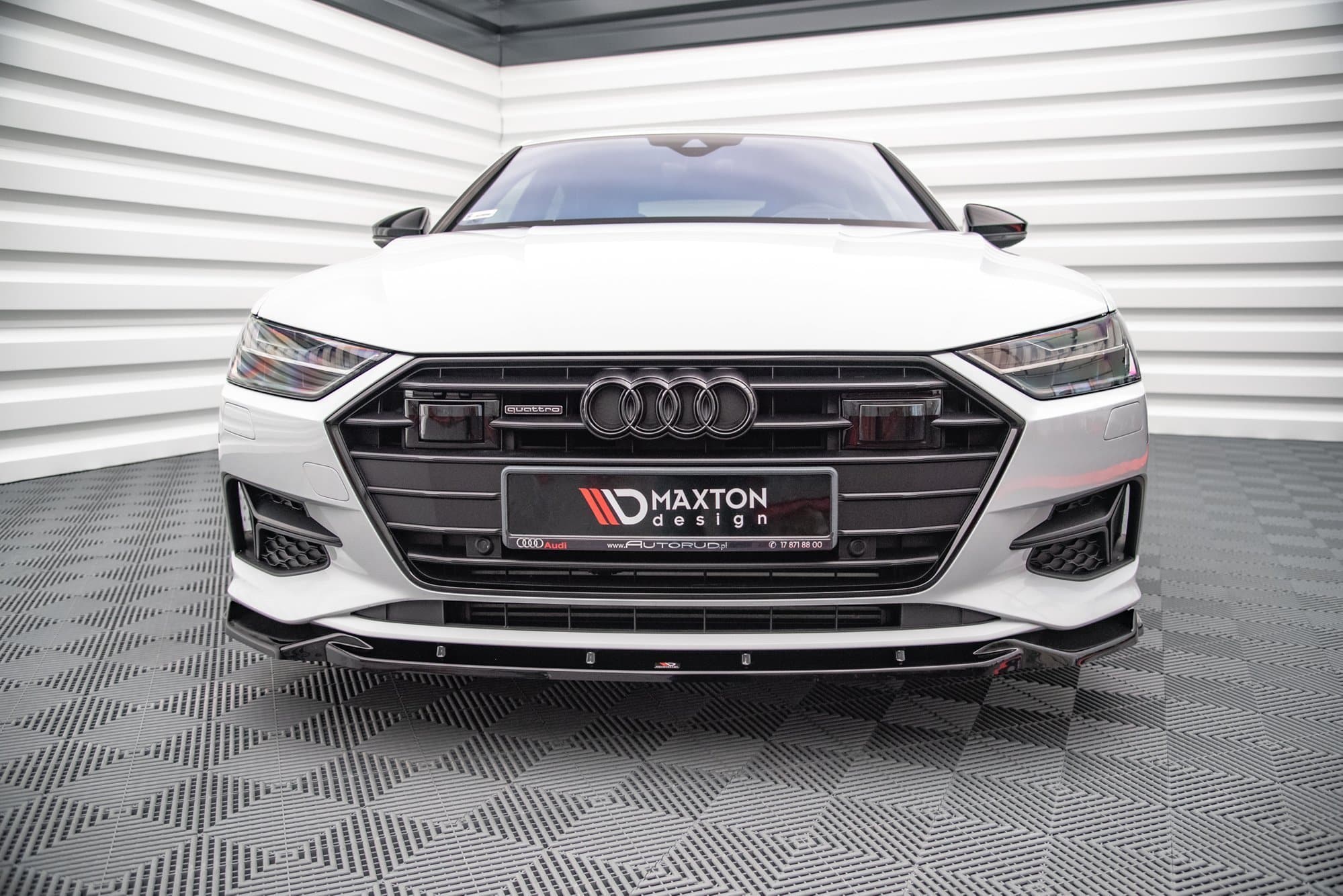 MAXTON DESIGN - Spoiler pod Predný náraznik V.2 Audi A7 C8 , Čierny lesk
, – Obrázok 3