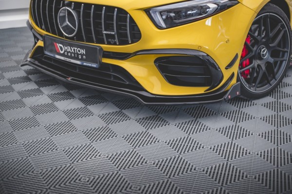 MAXTON DESIGN - Spoiler pod Predný náraznik   + Splitre V.3 Mercedes-AMG A45 S , Čierny lesk 


 Plus – Obrázok 3