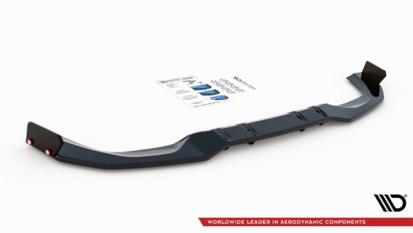 MAXTON DESIGN - Stredový spoiler pod zadný náraznik + Splitre for Mercedes-AMG A45 S , Čierny lesk – Obrázok 4