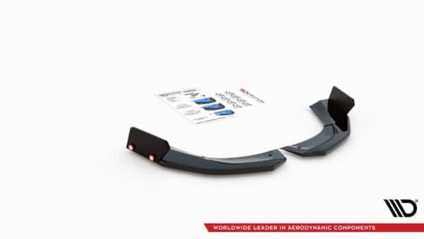 MAXTON DESIGN - Bočné difúzory zadného náraznika + Splitre V.2 Mercedes-AMG A45 S , Čierny lesk – Obrázok 4