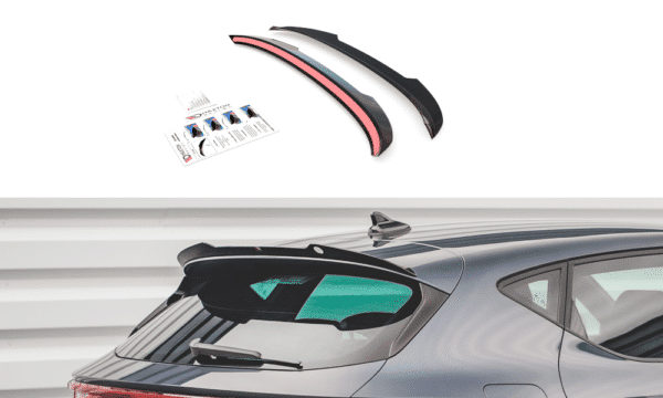 MAXTON DESIGN - Predlženie spoilera  Seat Leon FR Hatchback Mk4 , 
Čierny lesk 

,