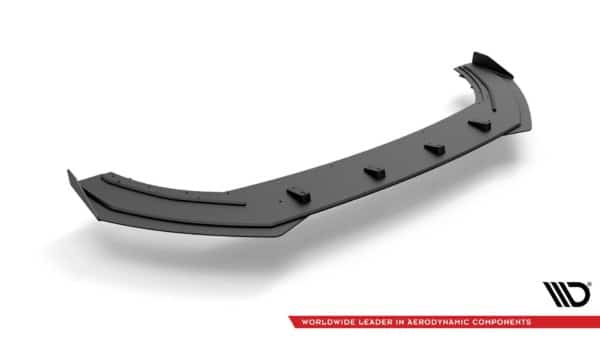 MAXTON DESIGN -  Spoiler pod Predný náraznik   + Splitre Seat Leon FR Mk4 , Black + Gloss Flaps – Obrázok 4