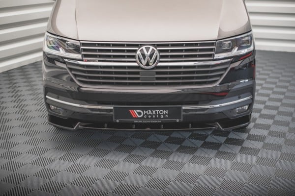 MAXTON DESIGN - Spoiler pod Predný náraznik   V.1 Volkswagen T6 Facelift , Čierny lesk 


, – Obrázok 2