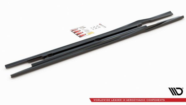 MAXTON DESIGN - Lišty pod prahy Mercedes-Benz E W213 , Čierny lesk – Obrázok 5