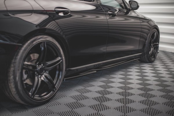 MAXTON DESIGN - Lišty pod prahy Mercedes-Benz E W213 , Čierny lesk – Obrázok 2