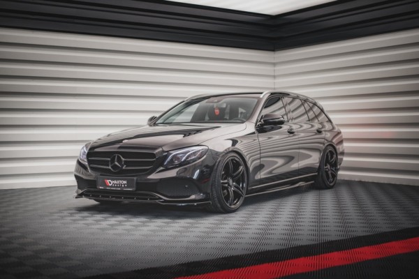 MAXTON DESIGN - Lišty pod prahy Mercedes-Benz E W213 , Čierny lesk – Obrázok 4