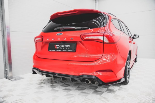 MAXTON DESIGN - Difúzor zadného náraznika  Ford Focus ST-Line Combi Mk4 , 
Čierny lesk 
 
, – Obrázok 2