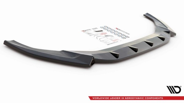MAXTON DESIGN - Spoiler pod Predný náraznik   V.2 Audi S5 / A5 S-Line F5 Facelift , Čierny lesk 


, – Obrázok 4