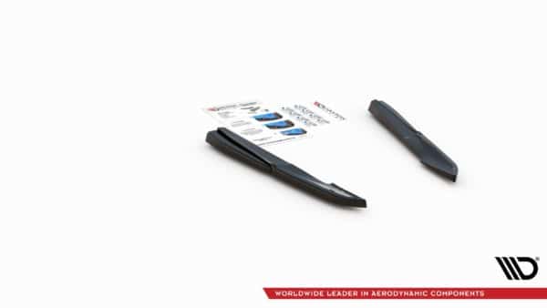 MAXTON DESIGN - Bočné difúzory zadného náraznika for Audi S5 Sportback F5 Facelift , Čierny lesk , – Obrázok 4