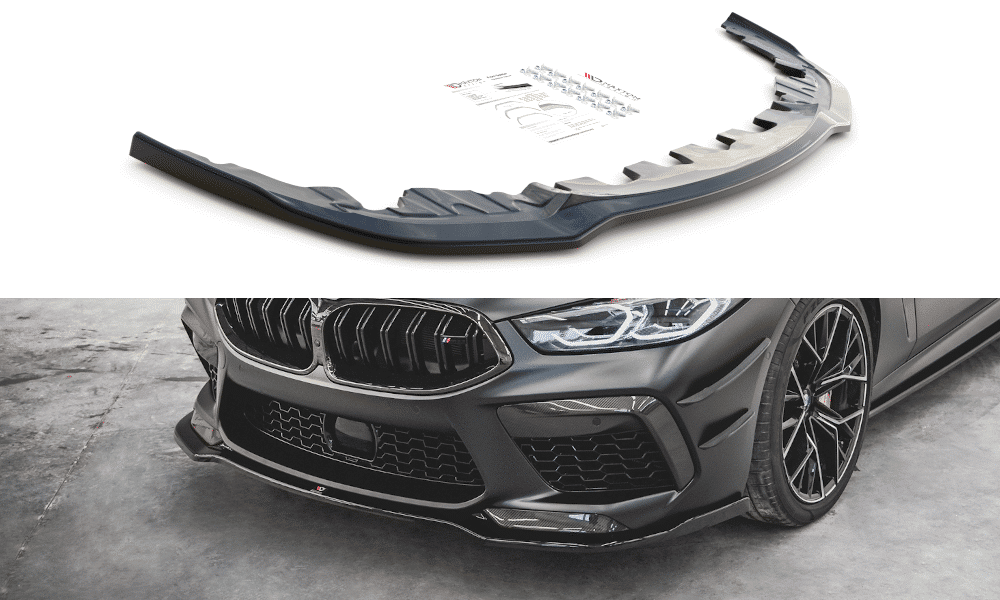 MAXTON DESIGN - Spoiler pod Predný náraznik V.2 BMW M8 Gran Coupe F93 , Čierny lesk
,