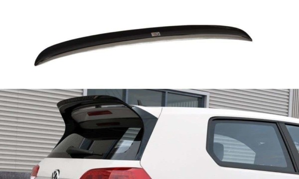 MAXTON DESIGN - Predlženie spoilera  VW GOLF VII GTI CLUBSPORT , Čierny lesk