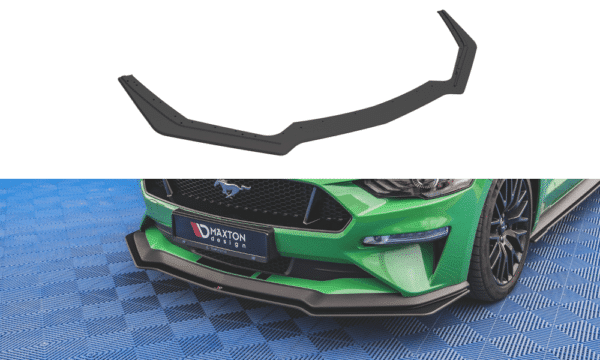 MAXTON DESIGN - Spoiler pod Predný náraznik V.1 Ford Mustang GT MK6 Facelift , Black