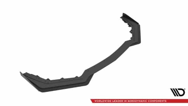 MAXTON DESIGN -  Spoiler pod Predný náraznik   V.1 + Splitre Ford Mustang GT Mk6 Facelift , Black + Gloss Flaps – Obrázok 4