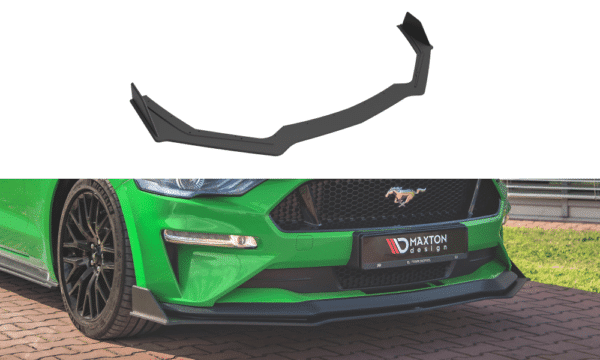 MAXTON DESIGN - Spoiler pod Predný náraznik V.2 Ford Mustang GT MK6 Facelift , Black