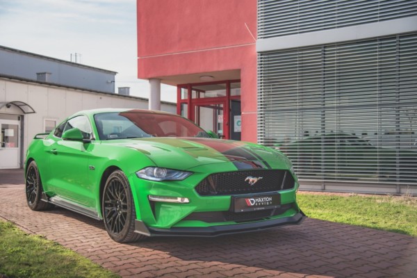MAXTON DESIGN -  Spoiler pod Predný náraznik   V.2 Ford Mustang GT MK6 Facelift , Black – Obrázok 2