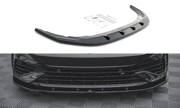 MAXTON DESIGN - Spoiler pod Predný náraznik   V.1 Volkswagen Golf R Mk8 , Čierny lesk 


,