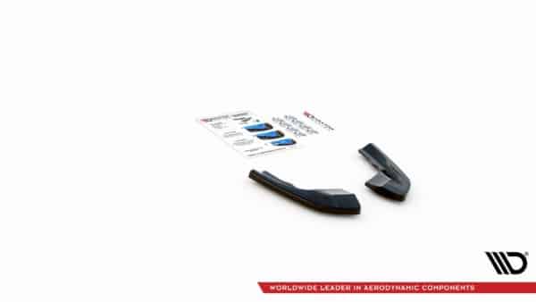 MAXTON DESIGN - Bočné difúzory zadného náraznika V.1 for Volkswagen Golf R Mk8 , Čierny lesk , – Obrázok 6