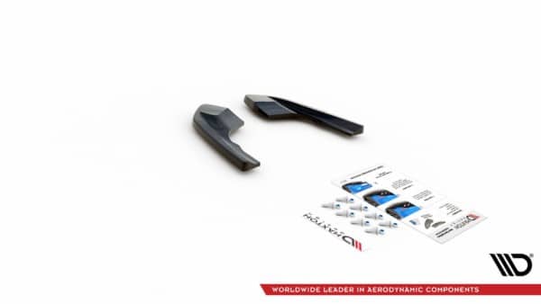 MAXTON DESIGN - Bočné difúzory zadného náraznika V.1 for Volkswagen Golf R Mk8 , Čierny lesk , – Obrázok 7