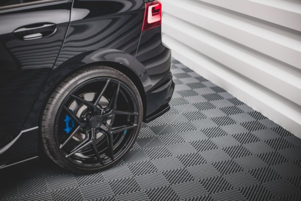 MAXTON DESIGN - Bočné difúzory zadného náraznika V.1 for Volkswagen Golf R Mk8 , Čierny lesk , – Obrázok 3