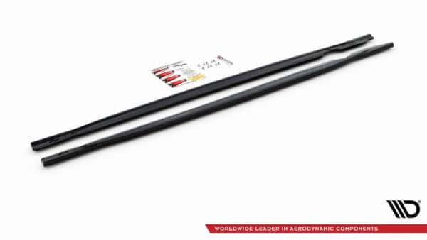 MAXTON DESIGN - Lišty pod prahy V.1 Volkswagen Golf R Mk8 , Čierny lesk – Obrázok 6
