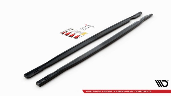 MAXTON DESIGN - Lišty pod prahy V.1 Volkswagen Golf R Mk8 , Čierny lesk – Obrázok 7
