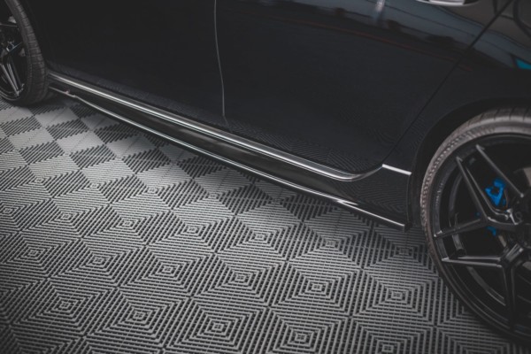 MAXTON DESIGN - Lišty pod prahy V.1 Volkswagen Golf R Mk8 , Čierny lesk – Obrázok 3