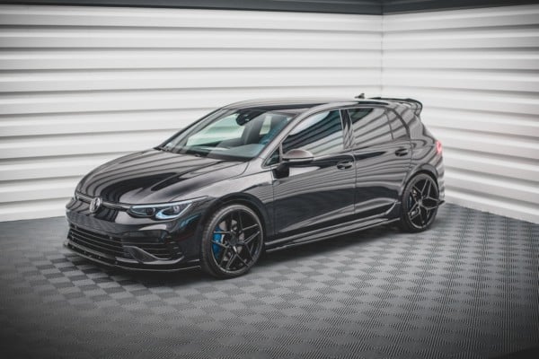 MAXTON DESIGN - Lišty pod prahy V.1 Volkswagen Golf R Mk8 , Čierny lesk – Obrázok 4