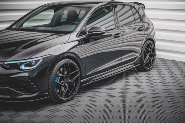 MAXTON DESIGN - Lišty pod prahy V.1 Volkswagen Golf R Mk8 , Čierny lesk – Obrázok 5
