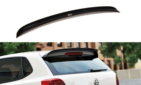 MAXTON DESIGN - Predlženie spoilera  VW POLO MK5 GTI (FACELIFT) , Čierny lesk