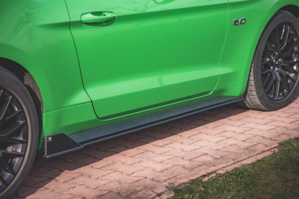 MAXTON DESIGN -  Lišty pod prahy V.2 Ford Mustang GT Mk6 Facelift , Black – Obrázok 3