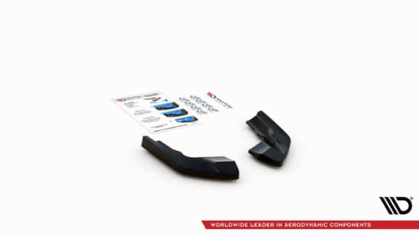MAXTON DESIGN - Bočné difúzory zadného náraznika V.2 for Volkswagen Golf R Mk8 , Čierny lesk , – Obrázok 8