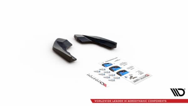 MAXTON DESIGN - Bočné difúzory zadného náraznika V.2 for Volkswagen Golf R Mk8 , Čierny lesk , – Obrázok 9