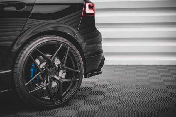 MAXTON DESIGN - Bočné difúzory zadného náraznika V.2 for Volkswagen Golf R Mk8 , Čierny lesk , – Obrázok 2