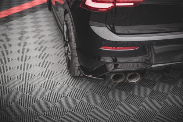 MAXTON DESIGN - Bočné difúzory zadného náraznika V.2 for Volkswagen Golf R Mk8 , Čierny lesk , – Obrázok 6