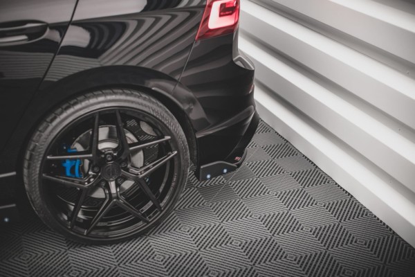 MAXTON DESIGN - Bočné difúzory zadného náraznika + Splitre V.2 Volkswagen Golf R Mk8 , Čierny lesk – Obrázok 5