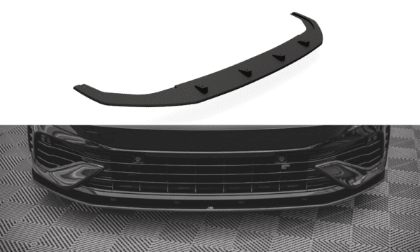 MAXTON DESIGN -  Spoiler pod Predný náraznik   Volkswagen Golf R Mk8 , Black
